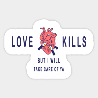 Love kills Sticker